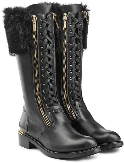 salvatore ferragamo leather boots.